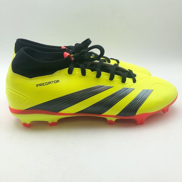 Adidas Men's Predator League Mid Soccer Cleats Size 8 Yellow Black NWOB - Picture 3 of 11